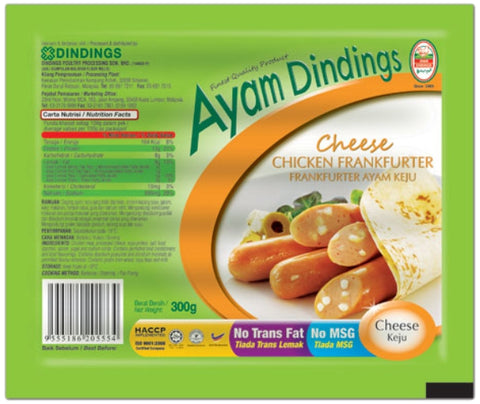 Ayam Dinding Cheese Chicken Frank 300g