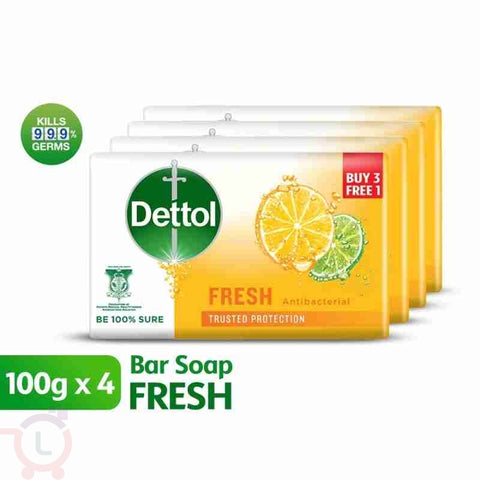 Dettol Soap Fresh 100g 3+1