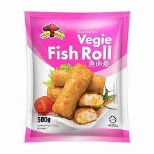 Mushroom Vegie Fish Roll 500g